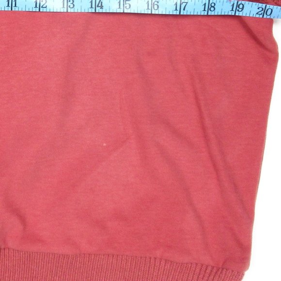 Anthropologie DOLAN Fringed Sweater Cocoa Red Brown Large - Picture 8 of 10